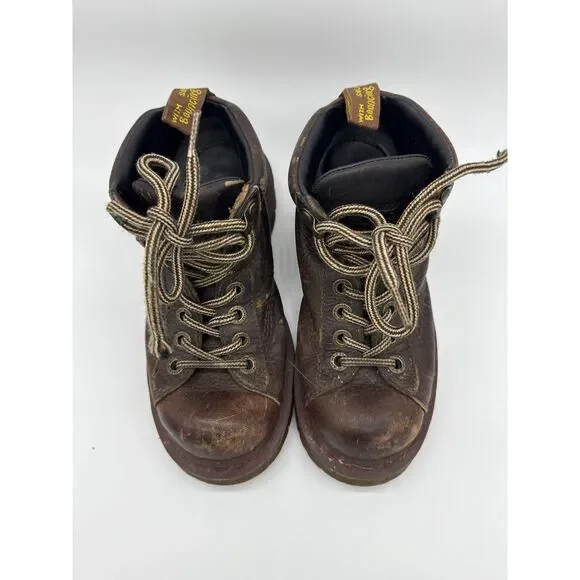 Vintage Dr. Martens 8287 Style Chunky Grizzly Brown Leather Boots US L 5/ US M 4 - Picture 2 of 6